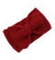 Baost Women Lady Crochet Bow Turban Knit Knitted Headband Headwrap Winter Hair Band - Red - C312NE34NSI