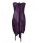 Peach Couture Double Layer Hues of Purple Jacquard Paisley Pashmina Feel Shawl - Eggplant - CH185C760WQ