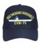 USS Theodore Roosevelt CVN-71 Ships Baseball Cap. Navy Blue. Made in USA - CI12O1R3N3V