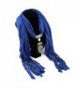 Malloom Ladies Charm Necklace Scarves Owl Pendant Jewelry Tassels Scarf Shawl Wrap - Blue? - CS127234ZQT
