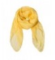 Solid Color Silk Scarf Can Be Used as Cape- Scarf and Wrap - Yellow - CR1803H552M