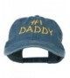Number One Daddy Embroidered Washed Cotton Cap - Navy - C311MJ3VDDB