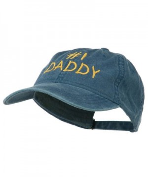 Number Daddy Embroidered Washed Cotton