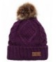 Womens Winter Fleece Knitted Beanie in Women's Skullies & Beanies