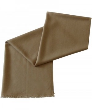 Solid Color Design 100% Wool 2 Ply Shawl Pashmina Scarf Wrap Stole CJ Apparel NEW - Beige - CE1279IELON