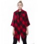 Versatile Oversized Gingham Check Red in Fashion Scarves