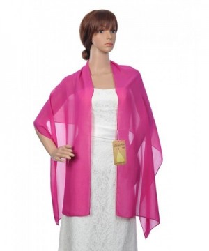 Remedios Chiffon Evening Scarves Fuschia