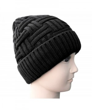 Loritta Winter Knitting Slouchy Beanie in Men's Skullies & Beanies