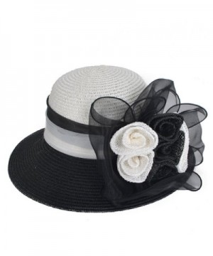 VECRY Womens Cloche Ribbon Flower