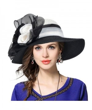 VECRY Womens Cloche Ribbon Flower in Women's Bucket Hats