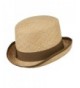 Raffia Straw Top Hat Fedora in Men's Fedoras