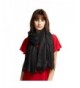 MaaMgic Women's Super Soft Scarf Large Solid Color Fashion Shawl Wraps with Sequins - Black - CR185L7DUW6