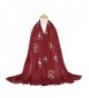 GERINLY Geometric Embroidery Special Occasions in Fashion Scarves