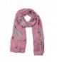 GBSELL Lady Womens Long Cute Dragonfly Print Scarf Wraps Shawl Soft Scarves - Pink - CK129R1STR5