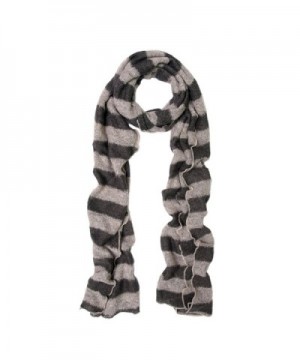 Premium Long Soft Knit Striped Scarf - Different Colors Available - Taupe - CB11H43D41P