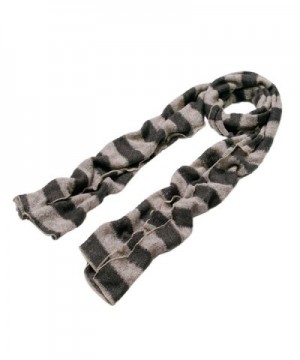 Premium Long Striped Scarf Taupe