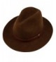 Epoch Men's Wool Felt Outback Hat - Brown - C8128UB55O3