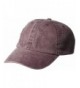 NYC Underground Women's Mineral Washed Baseball Cap - Burgundy - CR184CI8D7X