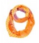 Stripe and Tie-Dye Infinity Scarf - Orange - CZ11MOE41AL