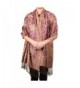 Paisley Floral Branches Pashmina Scarf Shawl Wrap - Mauve - CB12O5KNCQ6