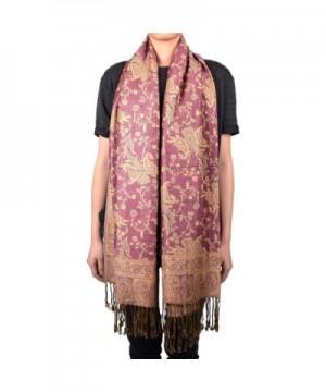 Paisley Floral Branches Pashmina Scarf