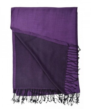 Pashmina Double Sided Shawl Purple in Wraps & Pashminas