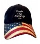 USA Flag Bill Drain The Swamp Hat for Trump Supporters - C917YSCIYEQ