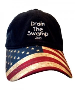 USA Flag Bill Drain The Swamp Hat for Trump Supporters - C917YSCIYEQ