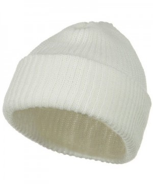 Solid Plain Watch Cap Beanie - White - C2115EH2Y6J