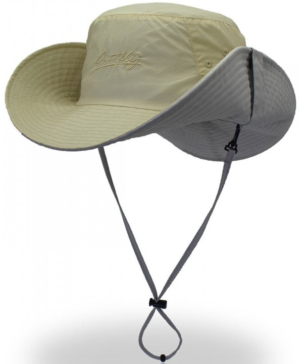 YOYEAH Outdoor UPF 50+ boonie Hat Sun Hat Fishing Hats - Khaki - C8184DXRGSL