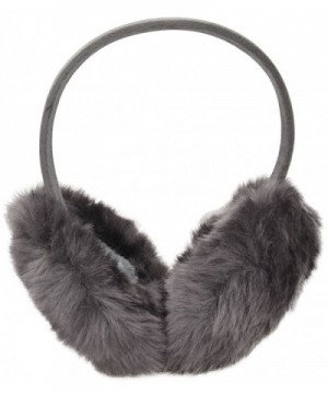 Simplicity Women's Winter Faux Fur Ear Warmers Earmuffs - Solid_dark Grey - CX11UHOAX4N