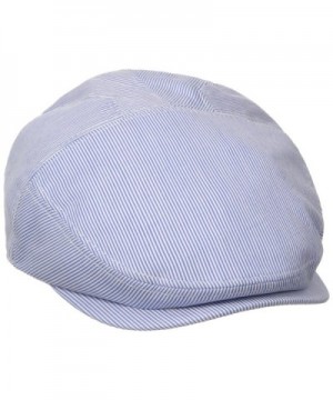 Henschel Men's New Shape Pinstripe Ivy Hat - Gray/Blue - CE11DNVU3AL