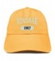 Trendy Apparel Shop Vintage 1967 Embroidered 51st Birthday Soft Crown Washed Cotton Cap - Mango - CG180WESHKZ