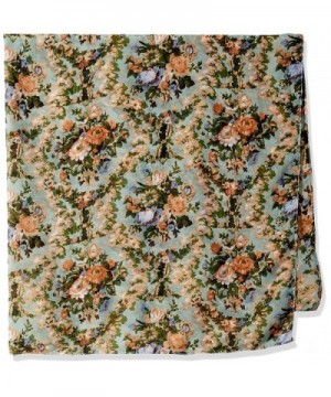 Womens Vintage Floral Square Scarf