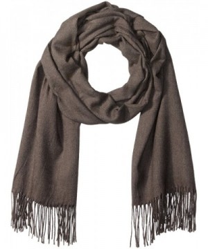 PURE STYLE Girlfriends Women's Super Soft- Elegant- Fringed Scarf Pashmina Shawl Vers - Grey - CI12N8SS2D2