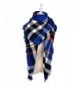 LIYZU Women's Tassels Soft Plaid Tartan Gorgeous Shawl - 3 - CM188RM88IM