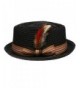 Premium Straw Porkpie Fedora BLACK