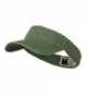 Washed Pigment Dyed Cotton Twill Flex Sun Visor - Olive Green W38S31F - CL110PN2DCH