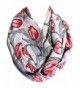 Etwoa's Red Tulip Flowers Infinity Scarf Circle Loop Scarf - CS17AZUOU4C