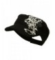 Army Cap with Flower Print - Black - CR11YAJ0MBP