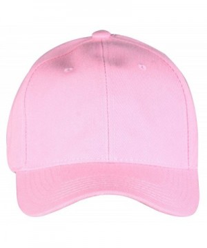 PZLE Solid Color Baseball Cap Adjustable Fashionable Baseball Hats for Women - Solid Pink - CR12NSXKGPX