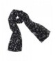 Fashion Lady Women Girl Music Note Printed Chiffon Scarf Shawl Muffler Black Hot - C311KKJIZ41