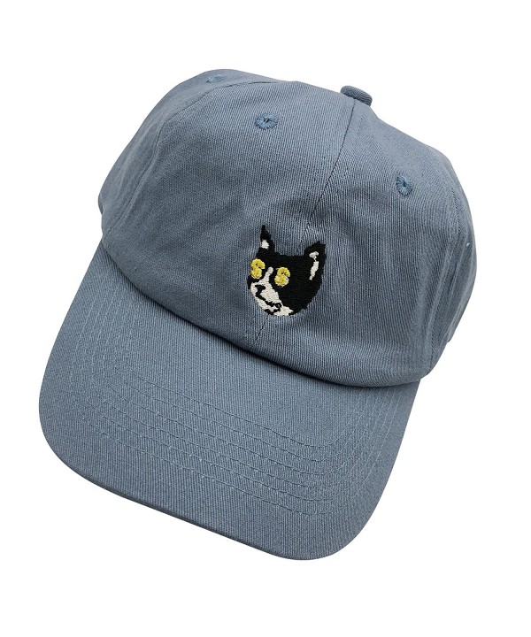 XYH Golf Cat Dad hats Baseball Cap Embroidered Adjustable Snapback Cotton Unisex - Denim - C1187K08QR6