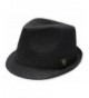 City Hunter Pmt590 Blended Poly with Self Band Fedora - Black (L/xl Size) - C011CUM9WTD
