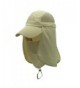 Surblue Quick-Drying Outdoor Cap UV Protection Sun Hats Fishing Hat Neck Face Flap Hat UPF50+ - Khaki - CA17Z3YIK3L