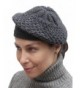 Women's Alpaca Wool Knitted Beret Cap Hat - Gray - CV11O2415W9