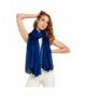 Ysiop Womens Oversized Scarf Solid Color Shiny Shawls and Wraps for Evening Weddings - Sapphire - CG17YGUICIA