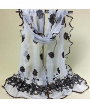 CreazyWomen Vintage Scarf Flower Scarves in Wraps & Pashminas