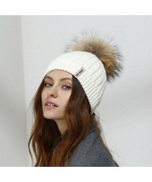 JULY SHEEP Crochet pompom Beanie in Women's Skullies & Beanies