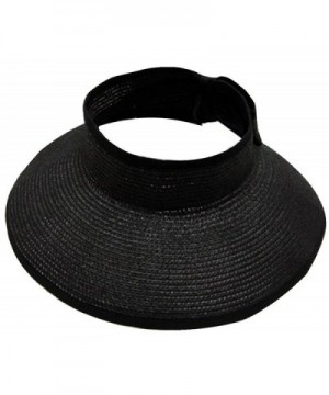 Women Summer Foldable Visor Straw in Women's Sun Hats